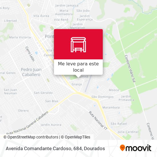 Avenida Comandante Cardoso, 684 mapa