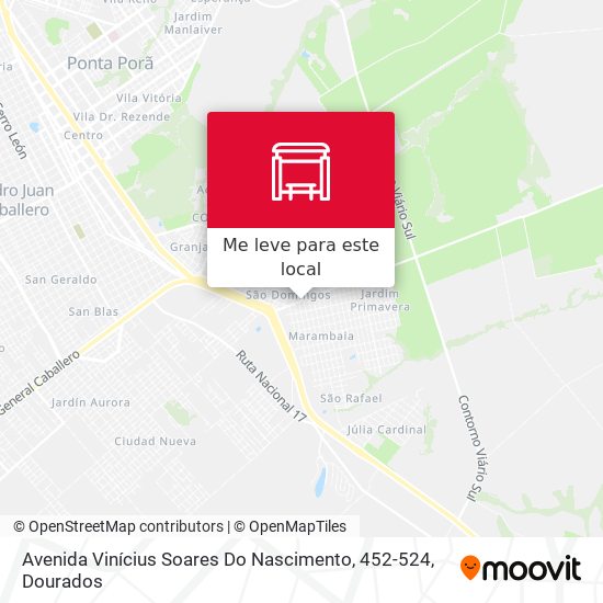 Avenida Vinícius Soares Do Nascimento, 452-524 mapa