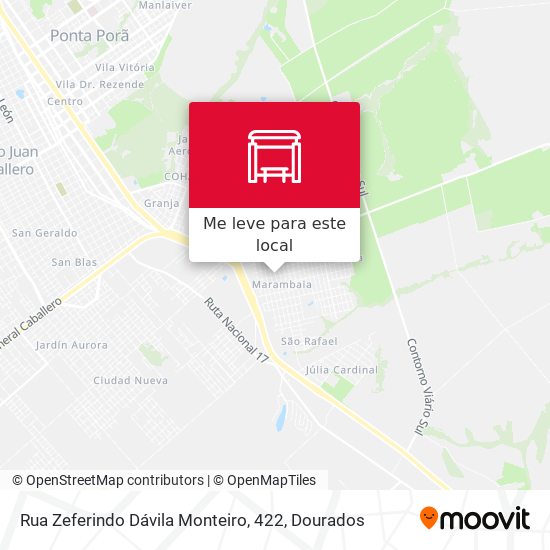 Rua Zeferindo Dávila Monteiro, 422 mapa