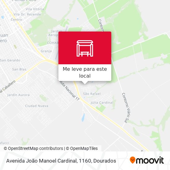 Avenida João Manoel Cardinal, 1160 mapa