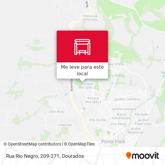 Rua Rio Negro, 209-271 mapa