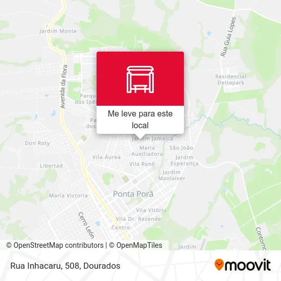 Rua Inhacaru, 508 mapa