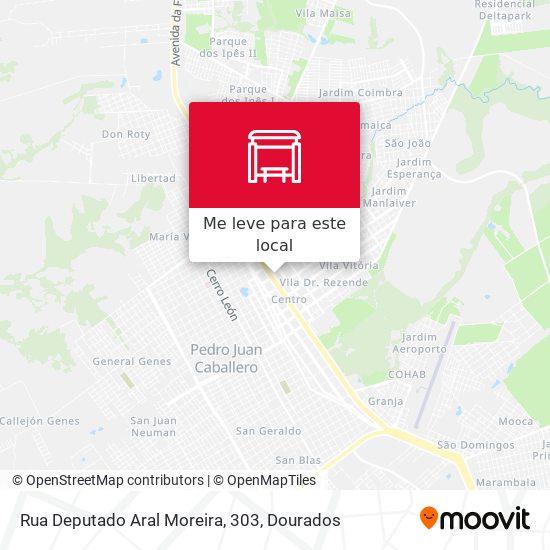 Rua Deputado Aral Moreira, 303 mapa