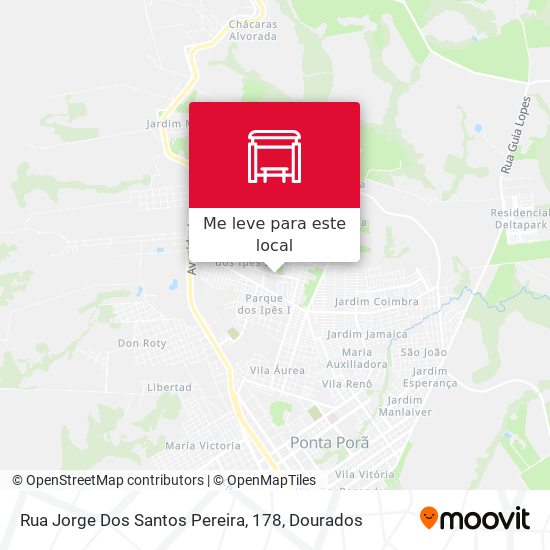 Rua Jorge Dos Santos Pereira, 178 mapa