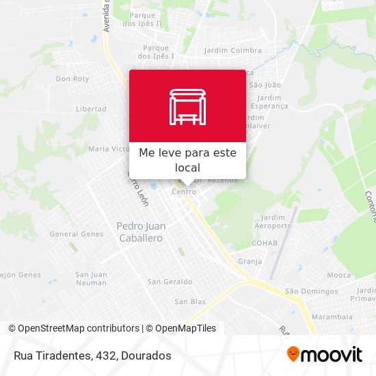 Rua Tiradentes, 432 mapa