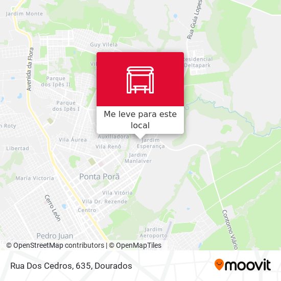 Rua Dos Cedros, 635 mapa