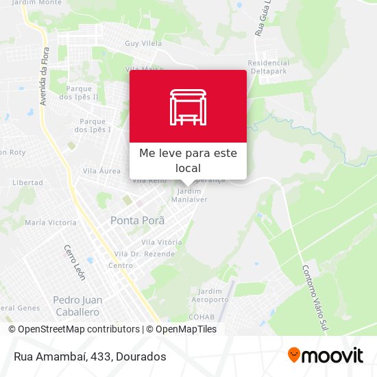 Rua Amambaí, 433 mapa