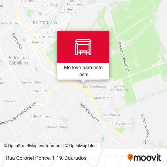 Rua Coronel Ponce, 1-19 mapa
