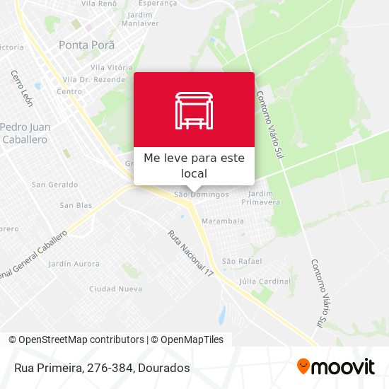 Rua Primeira, 276-384 mapa