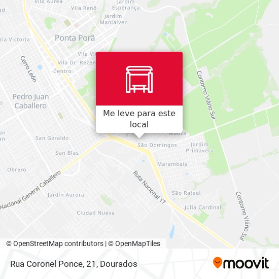 Rua Coronel Ponce, 21 mapa