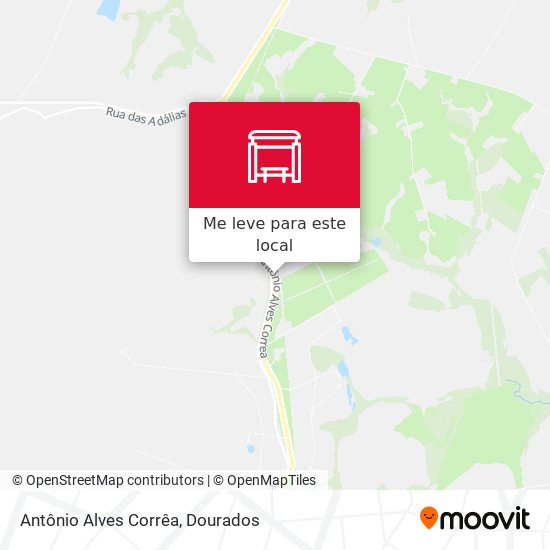 Antônio Alves Corrêa mapa