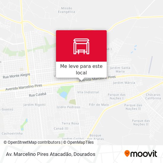 Av. Marcelino Pires Atacadão mapa