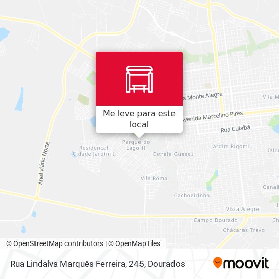 Rua Lindalva Marquês Ferreira, 245 mapa