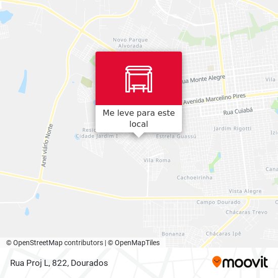 Rua Proj L, 822 mapa