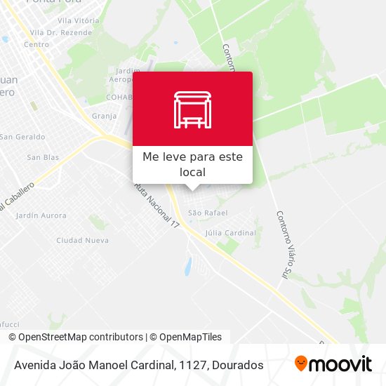 Avenida João Manoel Cardinal, 1127 mapa