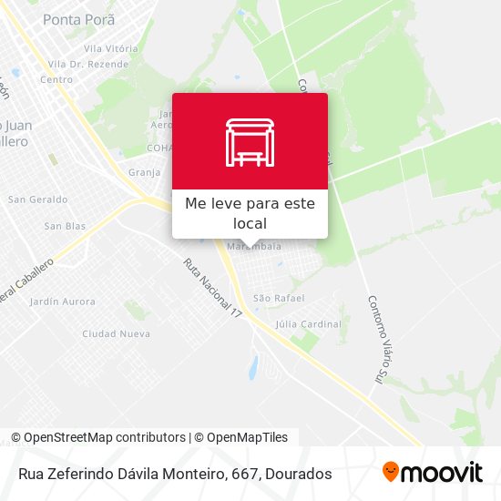 Rua Zeferindo Dávila Monteiro, 667 mapa