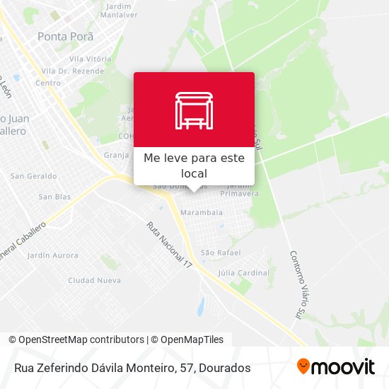 Rua Zeferindo Dávila Monteiro, 57 mapa