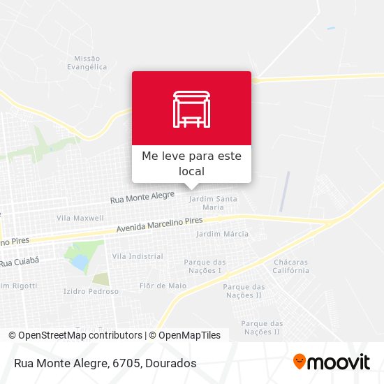 Rua Monte Alegre, 6705 mapa