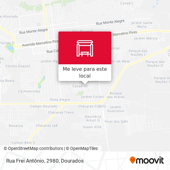 Rua Frei Antônio, 2980 mapa