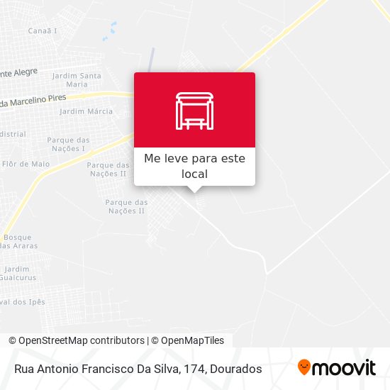 Rua Antonio Francisco Da Silva, 174 mapa