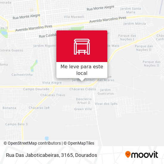 Rua Das Jaboticabeiras, 3165 mapa