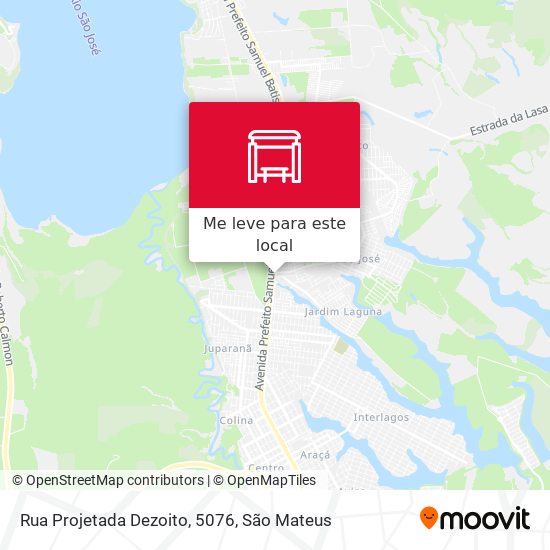 Rua Projetada Dezoito, 5076 mapa