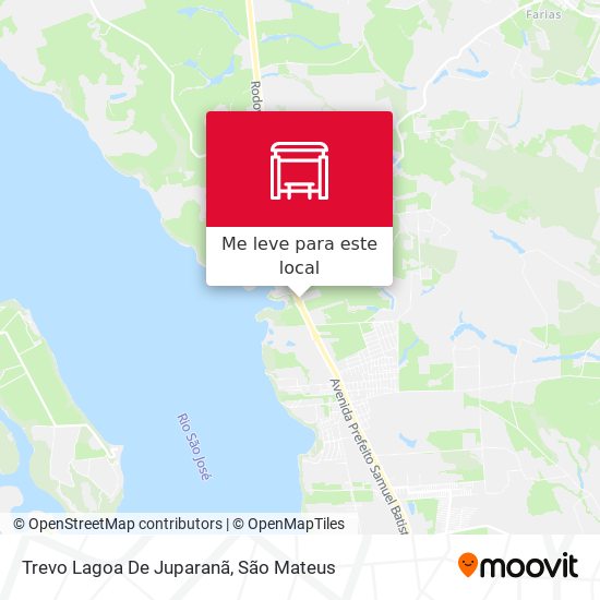 Trevo Lagoa De Juparanã mapa