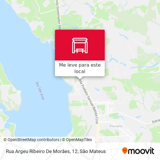 Rua Argeu Ribeiro De Morães, 12 mapa