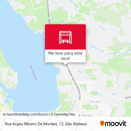 Rua Argeu Ribeiro De Morães, 12 mapa
