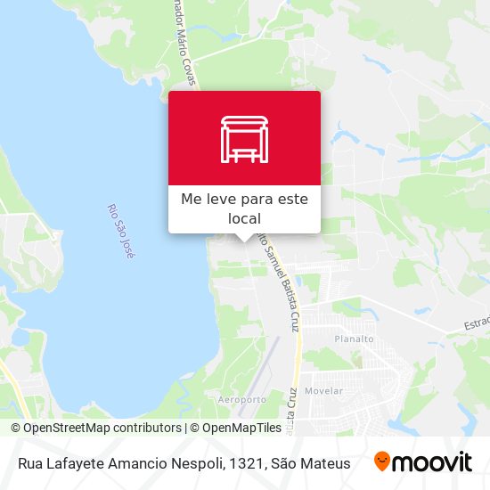 Rua Lafayete Amancio Nespoli, 1321 mapa