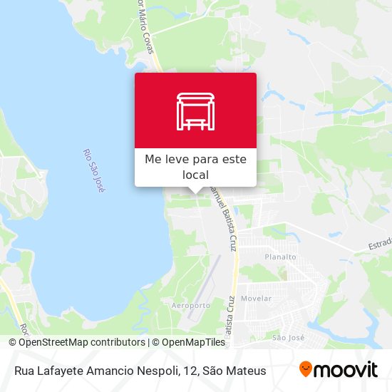 Rua Lafayete Amancio Nespoli, 12 mapa