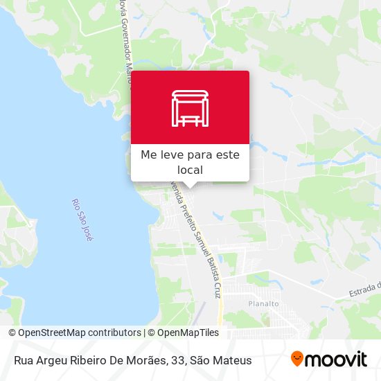 Rua Argeu Ribeiro De Morães, 33 mapa