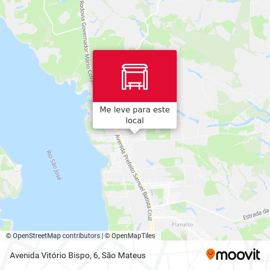 Avenida Vitório Bispo, 6 mapa
