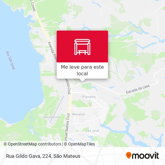 Rua Gildo Gava, 224 mapa