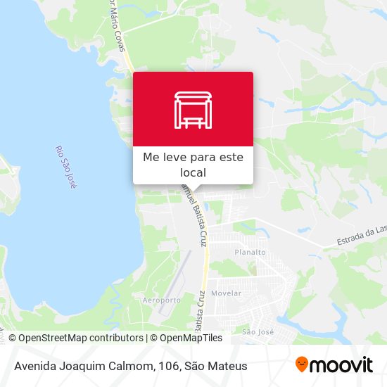 Avenida Joaquim Calmom, 106 mapa