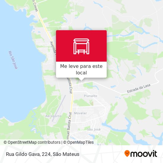 Rua Gildo Gava, 224 mapa