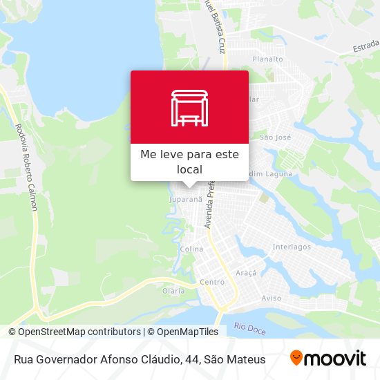 Rua Governador Afonso Cláudio, 44 mapa