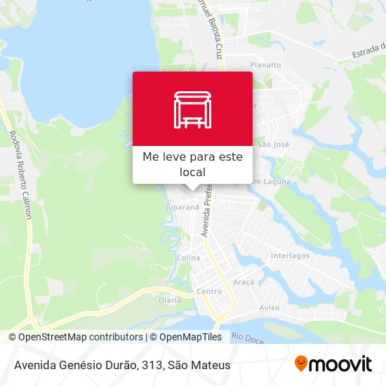 Avenida Genésio Durão, 313 mapa