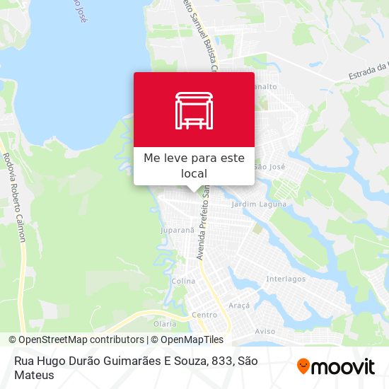 Rua Hugo Durão Guimarães E Souza, 833 mapa