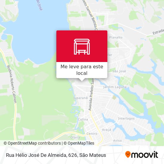 Rua Hélio José De Almeida, 626 mapa