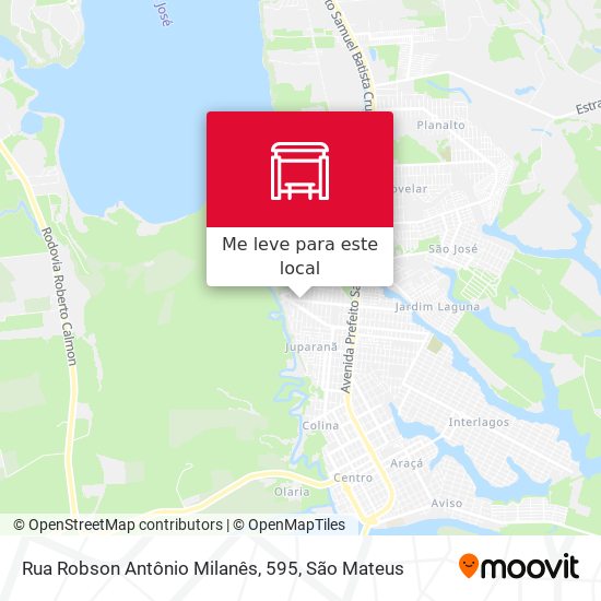 Rua Robson Antônio Milanês, 595 mapa