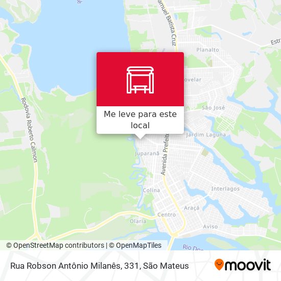 Rua Robson Antônio Milanês, 331 mapa