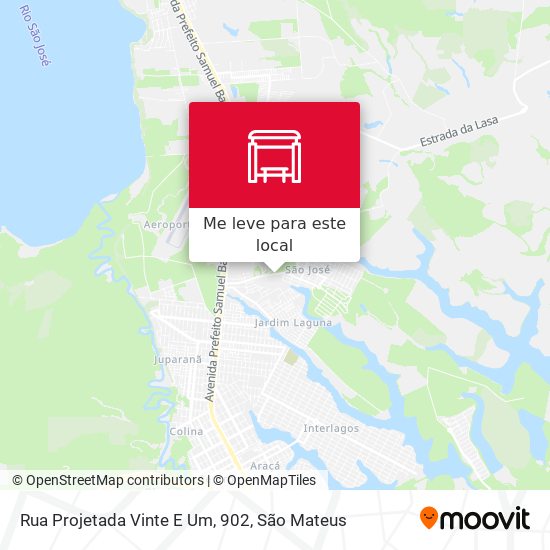 Rua Projetada Vinte E Um, 902 mapa