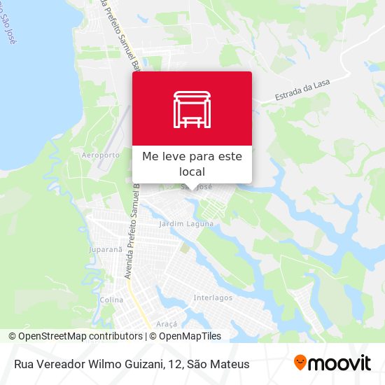 Rua Vereador Wilmo Guizani, 12 mapa