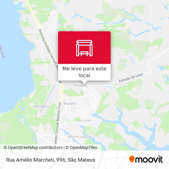 Rua Amélio Marcheti, 996 mapa