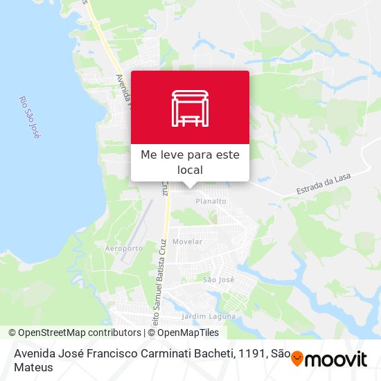 Avenida José Francisco Carminati Bacheti, 1191 mapa