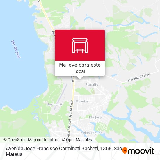 Avenida José Francisco Carminati Bacheti, 1368 mapa