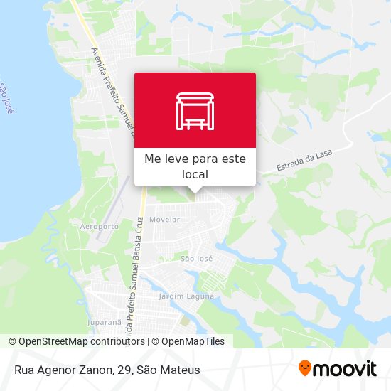 Rua Agenor Zanon, 29 mapa