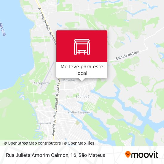 Rua Julieta Amorim Calmon, 16 mapa
