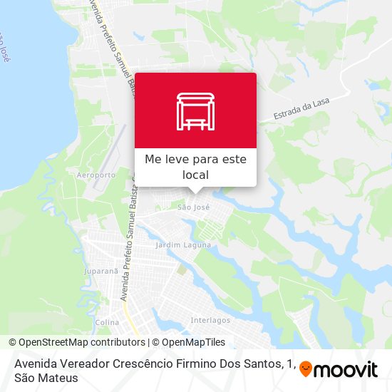 Avenida Vereador Crescêncio Firmino Dos Santos, 1 mapa